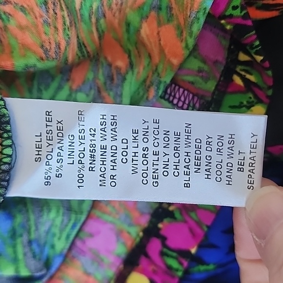 London Times sleeveless colorful floral dress-8 - Picture 5 of 6